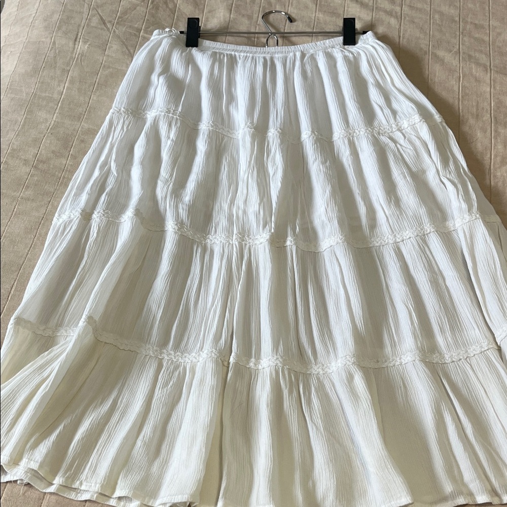 Cathy Daniels Cream A-Line Skirt